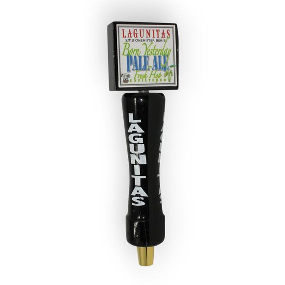Lagunitas Born Yesterday Pale Ale Craft Draft Beer Tap Handle 2018 OneHitter - Picture 9 of 10